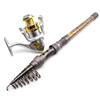 1.8M 2.1M 2.4M 2.7M 3.0M 3.3M 3.6M Portable Telescopic Fishing Rod Carbon Fiber Fishing Pole Travel Sea Fishing Spinning Rod (1.8 m) view 1