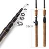 1.8m-2.7m Spinning Casting Rods Wooden Handle Carbon Fishing Rod Bass Fishing Tackle Lure Rods Telescopic Fishing Pole (Casting Rod 2.7m) view 4