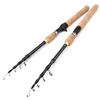 1.8m-2.7m Spinning Casting Rods Wooden Handle Carbon Fishing Rod Bass Fishing Tackle Lure Rods Telescopic Fishing Pole (Spinning Rod 2.7 m) view 2