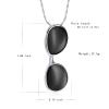 constantlife Cremation Memorial Necklace Ashes Jewelry Stainless Steel Sunglasses Design Pendant Urn Keepsake (Black) view 2
