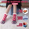 TRUEHAN Kids Girls Boys Slipper Socks Soft Thick Cozy Fuzzy Animal Anti-Slip Winter Thermal Christmas Socks Indoor (Animal Cat 04, 8-12 Years) view 2