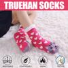 TRUEHAN Kids Girls Boys Slipper Socks Soft Thick Cozy Fuzzy Animal Anti-Slip Winter Thermal Christmas Socks Indoor (Animal Cat 04, 8-12 Years) view 3