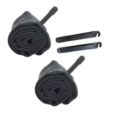12" Inner Tube 12.5x1.75/2.25 Tire Pry Lever Tool Fits 12.5x1.75, 1.85, 1.90, 1.95, 2.0, 2.10, 2.125, 2.25 Tires Schrader Valve for Children Kids Youth Bicycle Bike Tricycle BMX Bike (BLACK LEVERS)