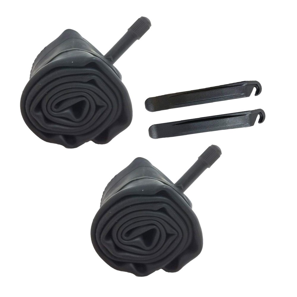 12" Inner Tube 12.5x1.75/2.25 Tire Pry Lever Tool Fits 12.5x1.75, 1.85, 1.90, 1.95, 2.0, 2.10, 2.125, 2.25 Tires Schrader Valve for Children Kids Youth Bicycle Bike Tricycle BMX Bike (BLACK LEVERS)