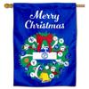 Air Force Falcons Happy Holidays Christmas Banner Flag view 1