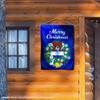 Air Force Falcons Happy Holidays Christmas Banner Flag view 3
