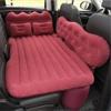 WSJYP Air Mattress, Thickened Flocking Travel Mattress, Camping Air Bed, SUV Rear Seat Car Mattress, with Air Pump,red view 1