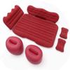 WSJYP Air Mattress, Thickened Flocking Travel Mattress, Camping Air Bed, SUV Rear Seat Car Mattress, with Air Pump,red view 2