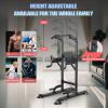 Power Tower Adjustable Height Pull Up Dip Station Multi-Function Home Strength Training Fitness Workout Station for Home Gym (K) view 4