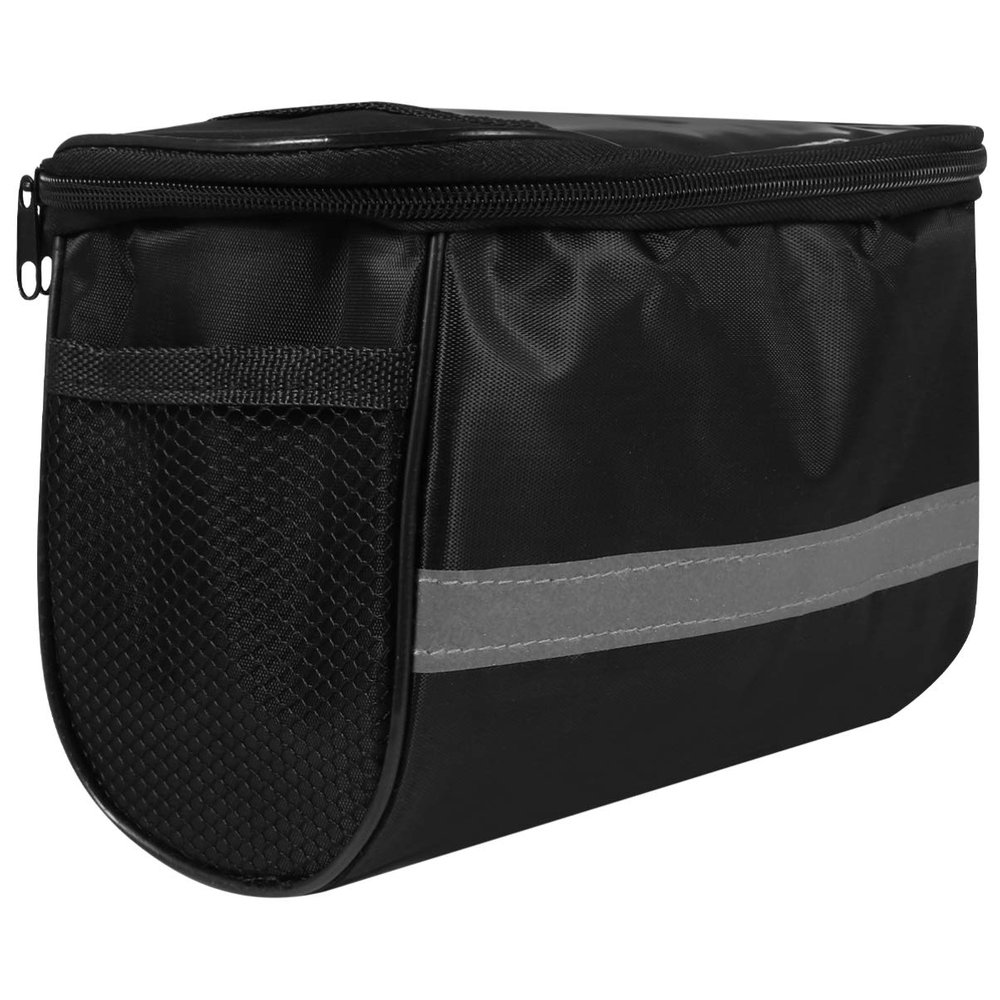 BESPORTBLE Multifunction Front Frame Bag for Cycling Handlebar Pouch for Essentials Compatible Road Folding and Mountain Black
