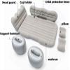 WSJYP Air Mattress, Thickened Flocking Travel Mattress, Camping Air Bed, SUV Rear Seat Car Mattress, with Air Pump,Grey view 2