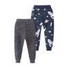 Azalquat Toddlers Boys Cotton Pull-On Sweat Pants, Cartoon Print Jog Sweatpants 2-Pack (Dinosaurs & Rockets, 5-6 Years) view 2