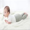 O2 BABY Organic Cotton Unisex Baby Jogger Pants, 3-Pack Pull-on Bottoms, Newborn Leggings (0-3 Months, Green/Gray/White) view 2