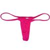OROCOJUCO 2PCS Men's Spandex Mini Thong Slim Pouch Underwear Shiny Dots G-String T-Back Bikini Hot Pink L view 2