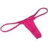 OROCOJUCO 2PCS Men's Spandex Mini Thong Slim Pouch Underwear Shiny Dots G-String T-Back Bikini Hot Pink L view 3