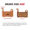 2 Pairs Bicycle Disc Brake Pads for Shimano XT M765 M775 M776 LX M585 XTR M965 M966 M975 SLX M665 T665 Deore M535 M595 M596 Saint Hone Alfine, Resin Polymetallic view 3