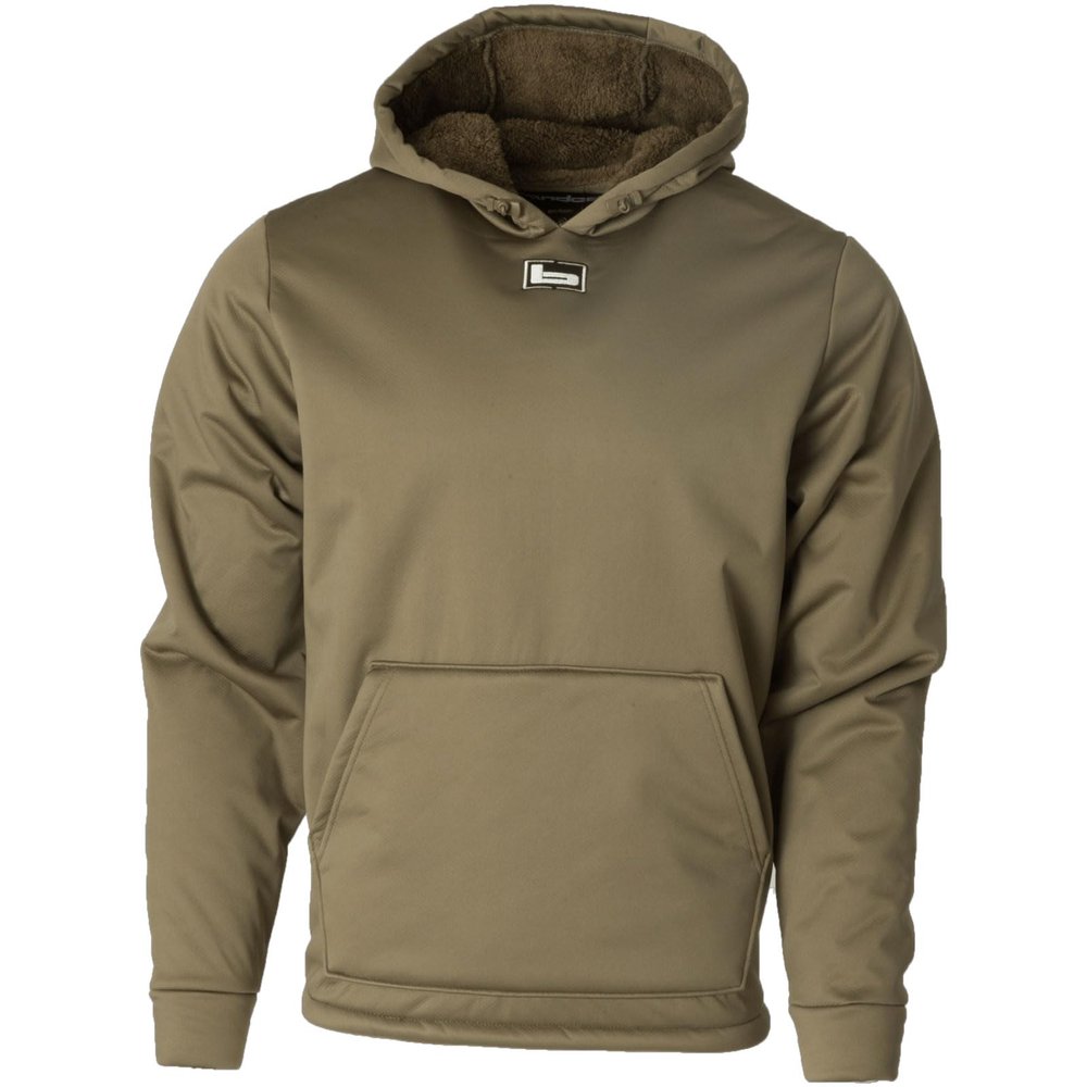 Banded Men's Atchafalaya Pullover | Q.W.A.S. Windproof Soft-Shell Hunting Hoodie with Coral Fleece Lining & Tri-Adjust Hood, Spanish Moss, 3X-Large