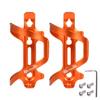 Chooee Mountain Bike Water Bottle Cage, Aluminum Bicycle Water Bottle Holder for Road Bikes Orange 2-Pack view 1