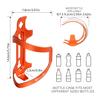 Chooee Mountain Bike Water Bottle Cage, Aluminum Bicycle Water Bottle Holder for Road Bikes Orange 2-Pack view 2
