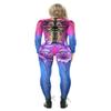 URVIP Women Halloween Skeleton Costume Stretch Skinny Catsuit Jumpsuit Bodysuit BAX-138 S view 2