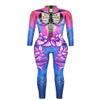 URVIP Women Halloween Skeleton Costume Stretch Skinny Catsuit Jumpsuit Bodysuit BAX-138 S view 3
