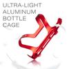 Chooee Bike Water Bottle Holder Aluminum, Bicycle Water Bottle Cage for Road Bikes Mountain Bikes Red 2-Pack view 4