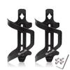 Chooee Bike Water Bottle Holder Aluminum, Bicycle Water Bottle Cage for Road Bikes Mountain Bikes Black 2-Pack