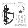 Chooee Bike Water Bottle Holder Aluminum, Bicycle Water Bottle Cage for Road Bikes Mountain Bikes Black 2-Pack view 2