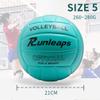 Runleaps Volleyball, Waterproof Indoor Outdoor Volleyball for Beach Game Gym Training (Official Size 5, Blue) view 4