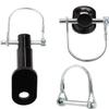 GREUS Bike Trailer Hitch Coupler Cycling Adapter Accessories Rear Rack Axle Carrier Mount Hitch Attachment for Kids Pets Trailer Cargo view 2