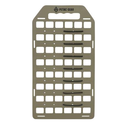 PETAC GEAR Rigid Insert MOLLE Panel Portable Gear Organizer with Carry Handle Backpack Bag Tactical Equipment Storage Pouches Holsters Holder Gun Rack Mount