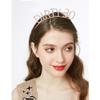 "Dirty Thirty" Sash & Rhinestone Headband Set - 30th Birthday Gifts Birthday Sash for Women Birthday Party Supplies (Gold Glitter/Black) view 3