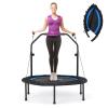 Goplus 40 Folding Fitness Trampoline w/ 2 Resistance Bands view 1