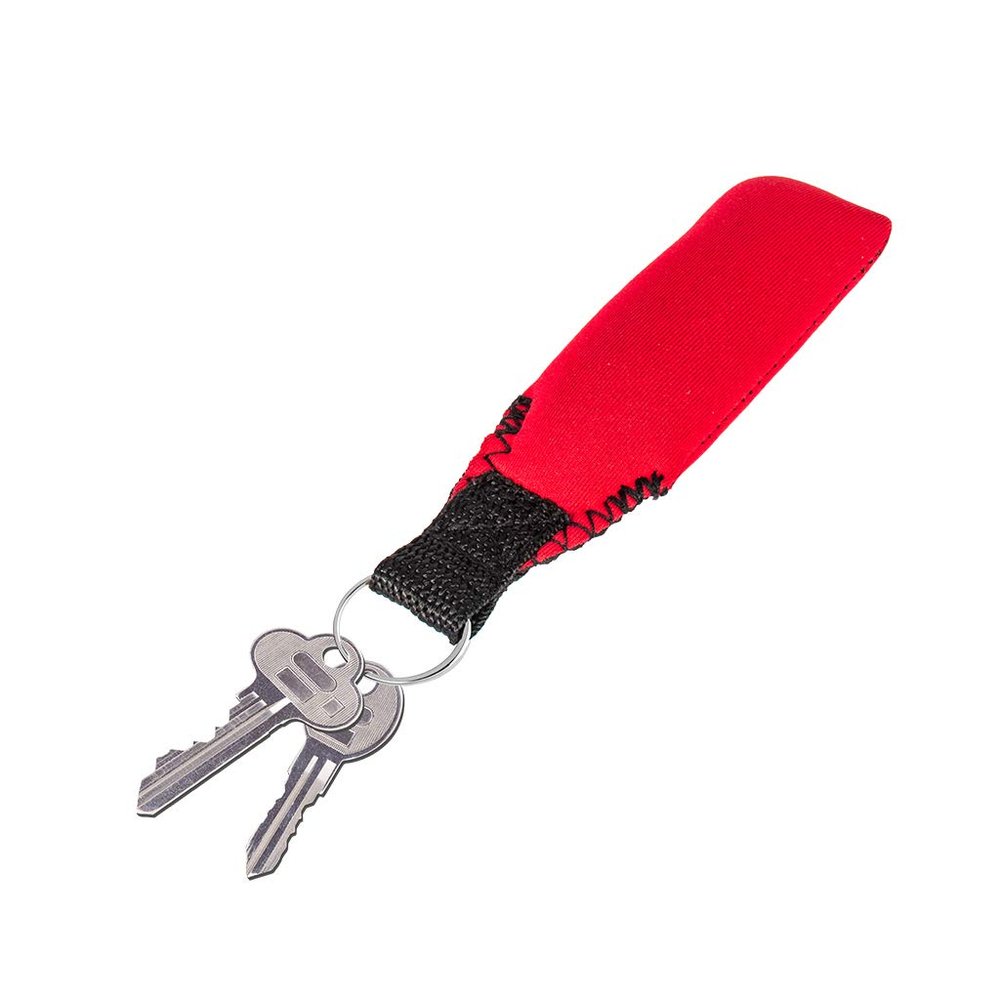 Seafard Floating Neoprene Keychain, Rectangle Buoyant Key Ring, Water Sports Keychain for Marine Boat, Fishing, Sailing, Surfing, Kayaking, Swimming, Diving, Water Sports Red