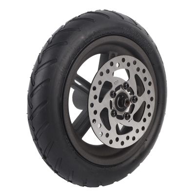 Pro Electric Scooter Rear Wheel Replacement - Cellular Rubber Wheel with 120 Disc Brake Accessory