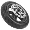 Pro Electric Scooter Rear Wheel Replacement - Cellular Rubber Wheel with 120 Disc Brake Accessory view 2