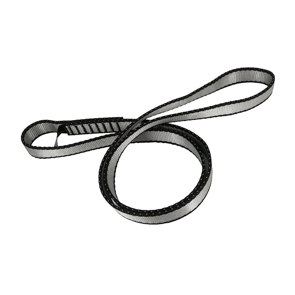 FOSER 18mm Nylon Climbing Sling Runner, 23KN Nylon Rope,Apply to Rock Climbing, Mountaineering, Hiking, Downhill, Emergency Equipment, etc (Gray(1pcs), 120cm/48inch)