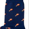 AUSCUFFLINKS Chicken Lover KFC Fried Chicken Socks for Him | Drumstick Hot Food Socks | Present for Work Colleague | Bday Gift for Guys (Fried Chicken) view 2
