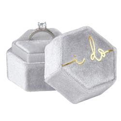 Creative Brands SB Design Studio Wedding Ring Box, 2" x 2", I Do