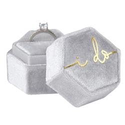 Creative Brands SB Design Studio Wedding Ring Box, 2" x 2", I Do