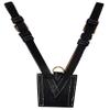 British Army Sam Browne Leather Sword Frog for Belt - Black Color view 1