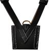British Army Sam Browne Leather Sword Frog for Belt - Black Color view 2