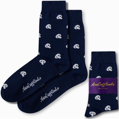 AUSCUFFLINKS Mushroom Lover Shiitake for Him Shrooms Magic Mushrooms Socks | Sock Present for Work Colleague | Bday Gift for Guys (Mushrooms)