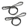 FOSER 18mm Nylon Climbing Sling Runner, 23KN Nylon Rope,Apply to Rock Climbing, Mountaineering, Hiking, Downhill, Emergency Equipment, etc (Gray(2pcs), 60cm/24inch) view 1