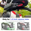 Roykaw Golf Cart Armrest with Cup Holder Compatible with EZGO Club Car Yamaha - Upgrade Support Frame/No Drilling Required - Just Only Fit 1.0" Square Tube Frame view 2