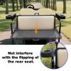 Roykaw Golf Cart Armrest with Cup Holder Compatible with EZGO Club Car Yamaha - Upgrade Support Frame/No Drilling Required - Just Only Fit 1.0" Square Tube Frame view 3