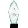 13" Jade Epic Football Player Crystal Award, Custom Engraved Football Player Trophy, Engraving Included, Prime view 1