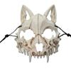 Animal Skeleton Half Mask - Halloween Japanese Dragon God Werewolf Cosplay - Unisex Resin Party Stage Show Mask view 1