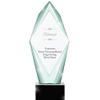 13" Jade Epic Retirement Crystal Award, Custom Engraved Retirement Trophy, Engraving Included, Prime view 1