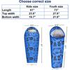 KidzAdventure Mummy Style 32  59F Kids Sleeping Bag with Pillow Sleeve, 4 Season, Lightweight and Backpacking Style, Ideal for Camping, Sleepover, Boys, Girls, Youth and Toddlers  Adventure Kids view 3